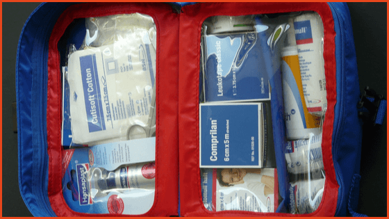 Bring a small first aid kit for your trip