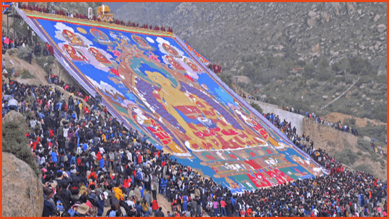 Traveling Tibet during the Shoton Festival