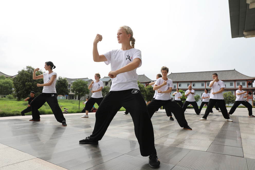 Joining a Taichi class in China