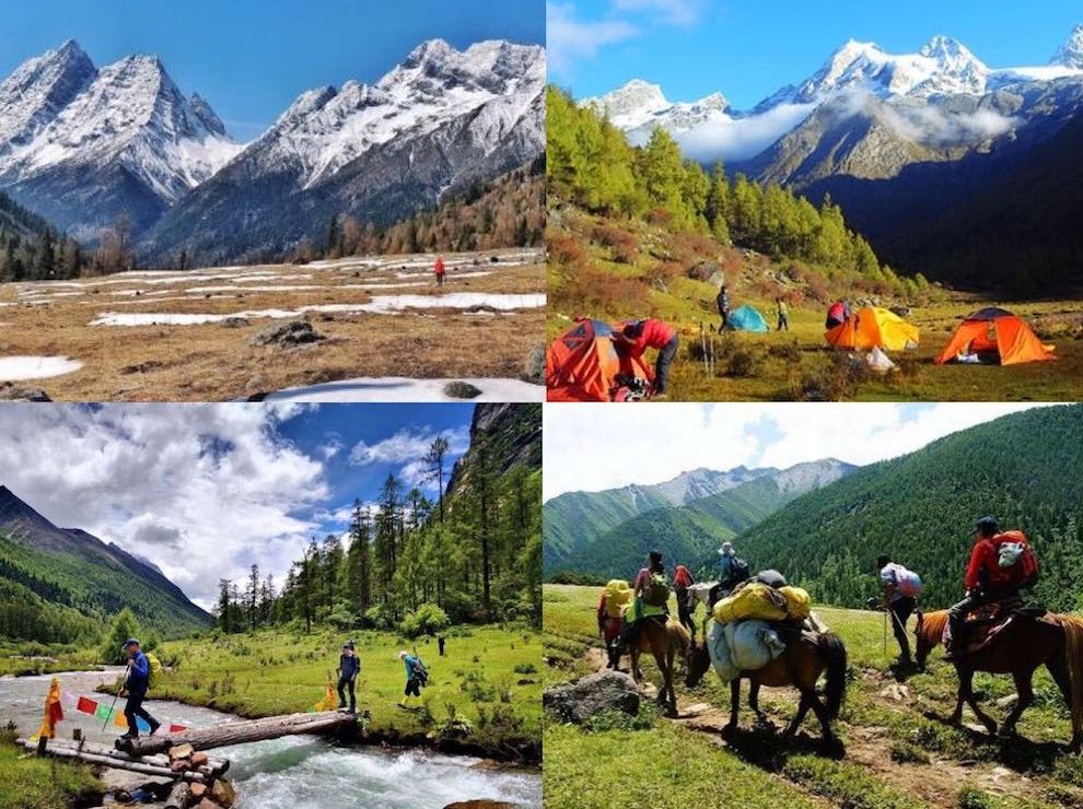 Mt Siguniang Changping and Haizi valley trekking