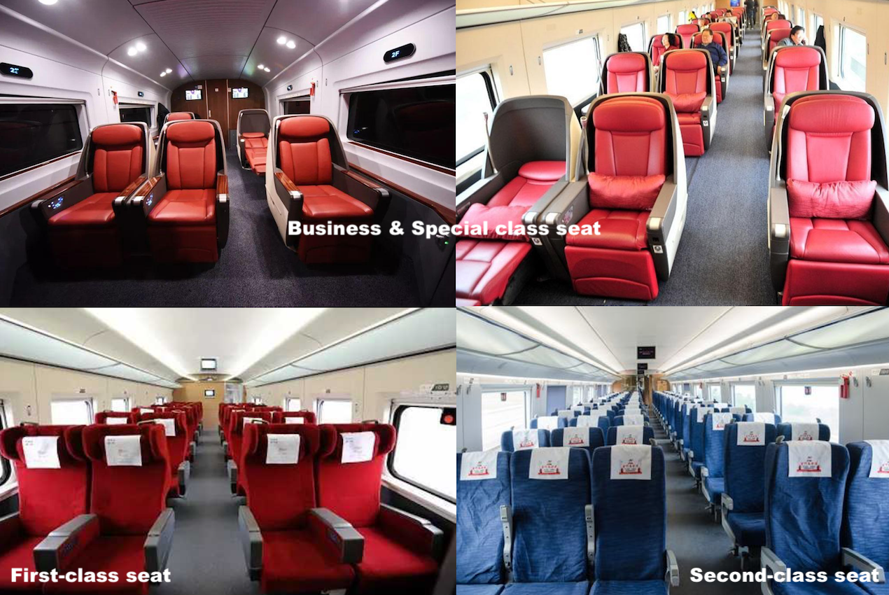 Seats classification on High-speed trains