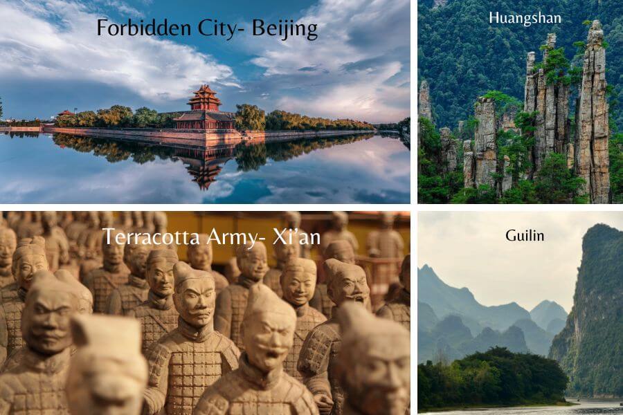 Places to visit in China