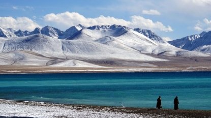Winter lakes in Tibet