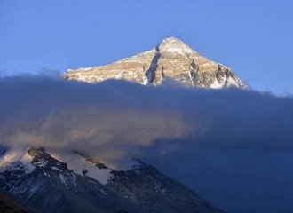 sunrise over mount Everest in Tibet
