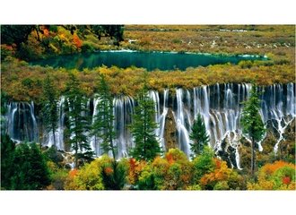 waterfall in jiuzhaigou