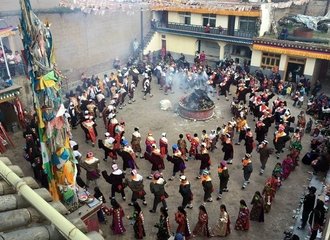Shaman festival at Wutun village