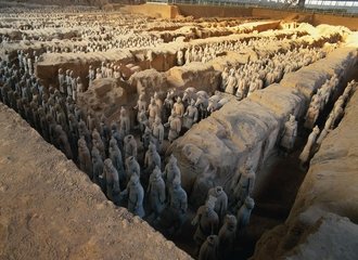 Xian Terracotta army and horses