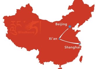 Beijing Xian Shanghai Tour Route
