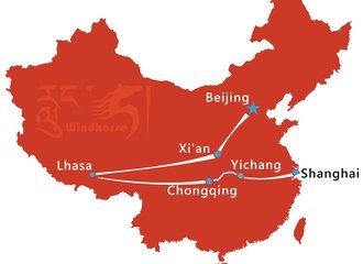 China Tibet Tour with Yangtze Cruise Route