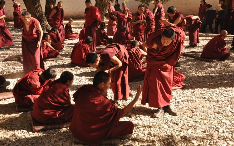 Sera monastery monks debate
