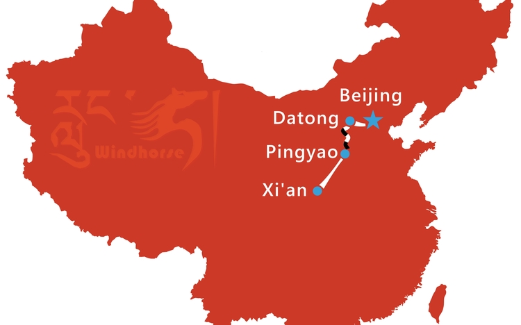 Beijing Xian Tour Route