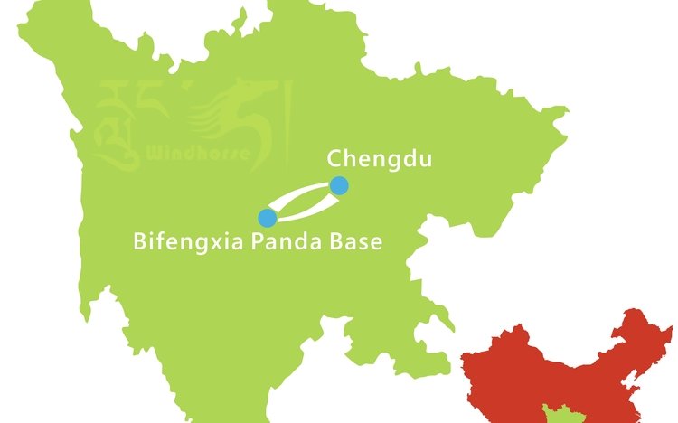 Bifengxia Panda Volunteering Tour Route