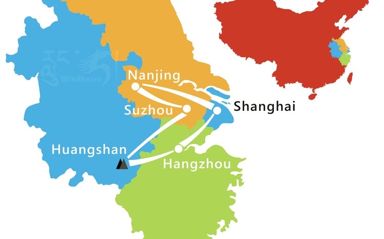 East China Tour Route