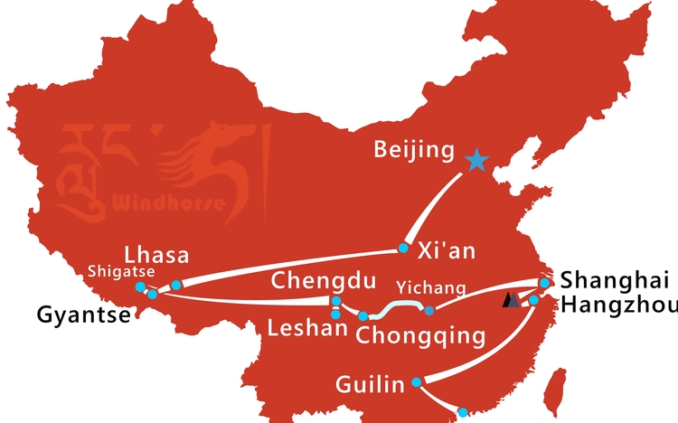 Grand China Tour Route