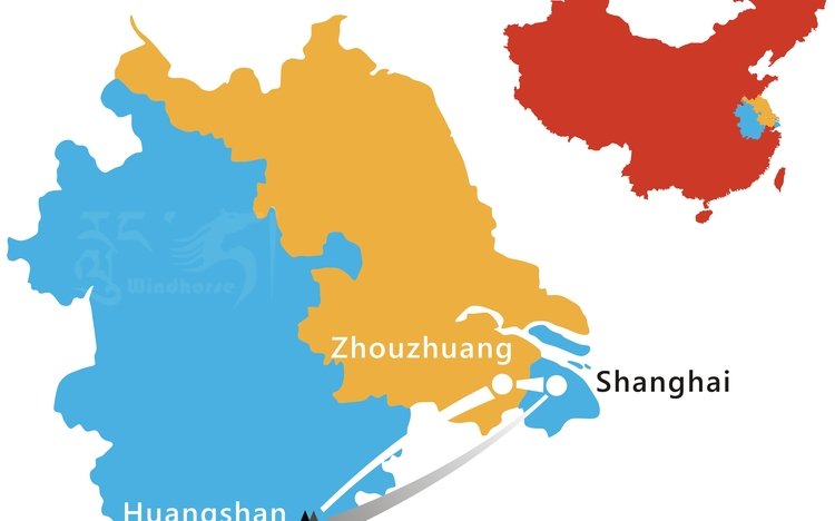 Shanghai Huangshan Tour Route