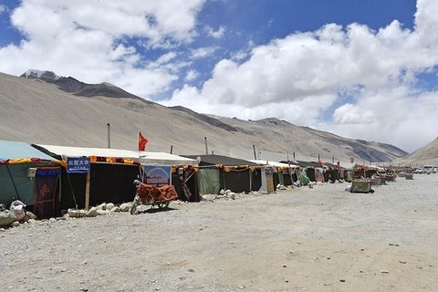 local tent guest houses at Everest Base Camp