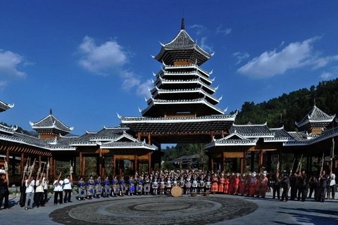 Special performance at Zhaoxin Dong village