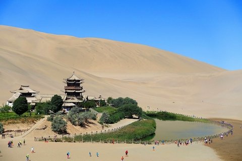 Visit Crescent Lake in Dunhuang